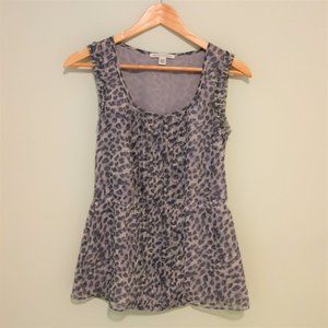 Banana Republic Animal Print Sleeveless Blouse